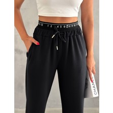 Win Moda Baxer Bel Eşofman Altı Geniş Paça /elastıc Waıst Detaıl Trackpot Bottom Wıde Leg