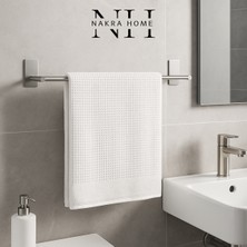 Nakra Home Paslanmaz Çelik Yapışkanlı Havlu Askısı | Delmeden Montaj Suya ve Neme Dayanıklı Havluluk