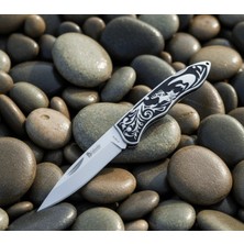 Alsepeteavm F-815 Geyik Işlemeli Manuel Kamp Çakısı