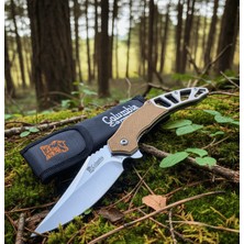 Alsepeteavm A3390-B Fixed Blade Brown Auto Kamp Çakısı