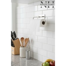 Nakra Home Paslanmaz Çelik Yapışkanlı Havlu Peçetelik | Delmeden Montaj Kağıt Rulo Havluluk Peçetelik