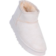 Skuaiter Skuaıter Rida Bej Kadın Içi Kürklü Düz Bot