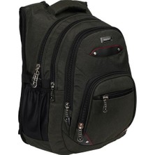 Relaxion 2225 Okul Sırt Çantası Haki Yeşil Şık Görünüm ve Ergonomik Tasarım ile Erkek Çocuklar İçin