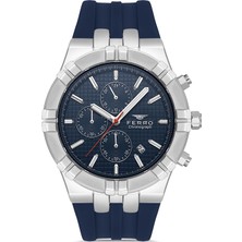 Ferro FM43004A-1 Erkek Kol Saati Gümüş Içi Beyaz Renk Yeni Sezon + Bileklik Hediyeli