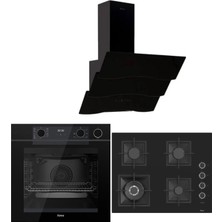 Ferre Steam Plus 65 Serisi 3lü Cam Ankastre Set (QEP64CS-SC405-D023)