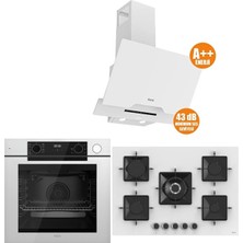 Ferre Steam Plus 75 Serisi 3lü Cam Ankastre Set (QEP64CB-SS036-D064SA)