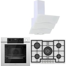 Ferre Steam Plus 75 Serisi 3lü Cam Ankastre Set (QEP64CB-ED036-BSPR600)