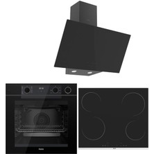 Ferre Steam Plus Serisi 3lü Cam Ankastre Set (QEP64CS-MS261-D077)