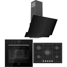 Ferre Icon Plus 75 Serisi 3lü Cam Ankastre Set (QBL63CS-ED035-D063)