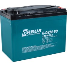 Orbus 6dzm-80 12 Volt 80 Amper Elektrikli Bisiklet Aküsü