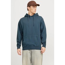 Jack & Jones Essentials Jjecharge Pamuklu Oversize Fit Kapüşonlu Sweat Erkek Sweat 12268272