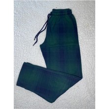 Düven Jakar Kümaş Kışlık Kadn Erkek Unisex Yeşil Eşofman & Pijama Altı