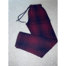 Düven Jakar Kümaş Kışlık Kadn Erkek Unisex Bordo Eşofman & Pijama Altı