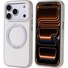 Techno Guru iPhone 17 Pro Kılıf M-Safe Şarj Özellikli Standlı Proton Silikon Kapak