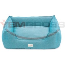 Pet Comfort Alpha  Turkuaz Köpek Yatağı L 105x85cm