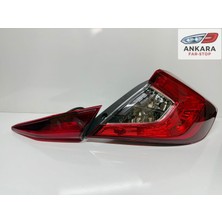MATSUBA Honda Civic Fc5 2016 - 2021 Stop Lambası Sağ Iç ve Dış Takım (Toplam 2 Adet Stop)
