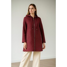 Doque 54010 Kapişonlu Önden Fermuarlı Kısa Ceket #10-25#