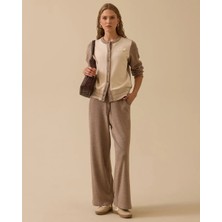 Seçil 10030 Sıfır Yaka Önden Çıtçıtlı Alt Kısmı Lastik Detaylı Günlük Ceket 10002521710030 #10-25#