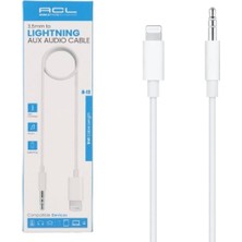 Apple Uyumlu 3.5mm Jack Aux Ses Dönüştürücü Kablo A-12 - Acl