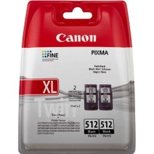 Canon PG-512 Siyah Yüksek Kapasiteli Orijinal Kartuş Ikili Paket