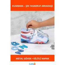 Letsii Metal Ayakkabı Kumbara Kilitli ve Şık Tasarım