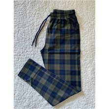 Düven Unisex %100 Pamuk Tüylenmez Kaliteli Kumaş Mevsimlik Pijama Altı, Oliv Erkek Eşofman Altı