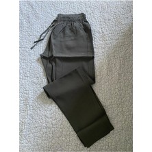 Düven Modal Hafif , Yumuşak , Ipeksi Dokulu Haki Rengi Erkek Pantolon Pijama Altı