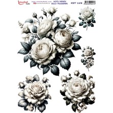 İstanbul Hobi Koyu Zemin Sulu Transfer Kağıdı 25X35CM KST-158