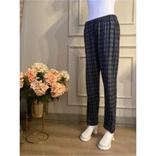 Düven %100 Pamuk Unisex Ekose Pijama Altı Rahat Kesim ,cepli Yumuşak Kumaş . Büyük Beden Seçeneğiyle.