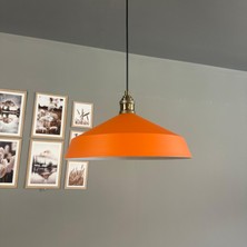 Bamyum Lema Turuncu Tekli Avize Lale Başlık Sarkıt Lamba Restoran Cafe Salon Avizeleri