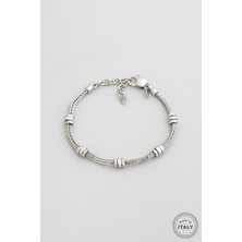 So CHIC Leonidas İtalyan 21 Cm Gümüş Erkek Zincir Bileklik