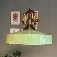 Bamyum Açe Mint Tekli Gemici Eskitme Başlık Avize Retro Sarkıt Ofis Showroom Salon Mutfak Avizeleri
