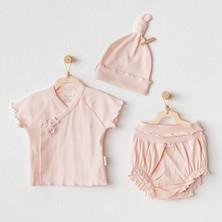 Venüs Shopping 3'lü Basic Bebe Takım Salmon