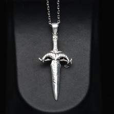 Silvalli 587 Koç Başlı Kılıç Figürlü Gümüş Kolye