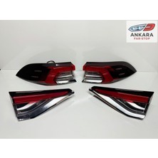 MATSUBA Toyota Corolla 2019-2025 Stop Lambası Sağ - Sol Iç ve Dış Takım (Toplam 4 Stop - Ledli Tip)