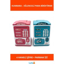 Letsii Sevimli Tasarımlı Şifreli Atm Kumbara Çocuklar Için Güvenli Birikim Aracı