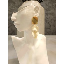 Alya's Aksesuar Şık Gül Çiçeği Sallantılı Küpeler