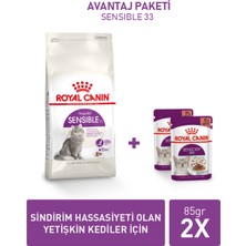 Royal Canin Sensible33 2 Kg + Sensory Feel Gravy x 2 Adet
