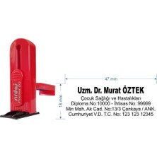 Sırdaş 80 Cep Tipi  Kişiye Özel  Firma Ve Şirket Kaşesi Baskı Rengi Siyah