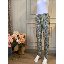 Düven Yumuşak Dokulu, Pamuklu, Rahat Kalıp ve Şık Desenli Kadın Pijama Altı. Gün Boyu Konfor Sağlar