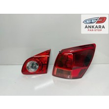 MATSUBA Nissan Qashqai 2007 - 2010 Stop Lambası Sağ Iç ve Dış Takım (Toplam 2 Adet Stop)