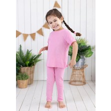 Şehrazat Handmade Tasarım Eandcoatelier Alt Üst Pamuklu Çocuk Takım (Tişört-Uzun Tayt)