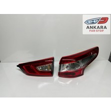 MATSUBA Nissan Qashqai 2014 - 2016 Stop Lambası Sağ Iç ve Dış Takım (Toplam 2 Adet Stop)