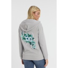 Yakamor Unısex Ön Arka Baskılı Kapşonlu Fermuarlı Sweat