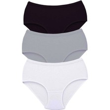 Venüs Shopping 3 Adet Tutku Kadın Yüksek Bel Bato Kalın Lastik Külot S6