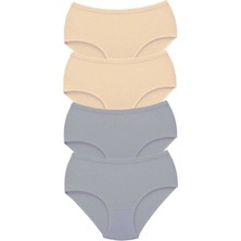 Venüs Shopping 4 Adet Tutku Kadın Yüksek Bel Bato Kalın Lastik Külot S8