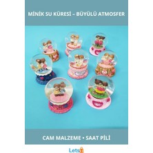Letsii Işıklı Şık Minik Cam Su Küresi 7x4 cm