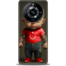 Mod Kılıf Realme 11 Pro Plus Kılıf Hd Baskılı Kılıf + 9h Nano Tam Kaplayan Ekran Koruyucu 244