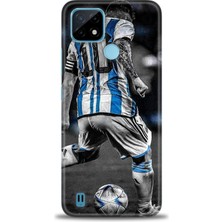 Mod Kılıf Realme C21 Kılıf Hd Baskılı Kılıf + 9h Nano Tam Kaplayan Ekran Koruyucu 11