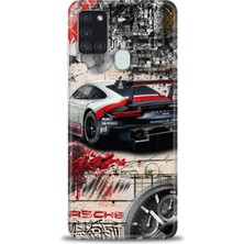 Mod Kılıf Samsung Galaxy A21S Hd Baskılı Kılıf + 9h Nano Tam Kaplayan Ekran Koruyucu 484